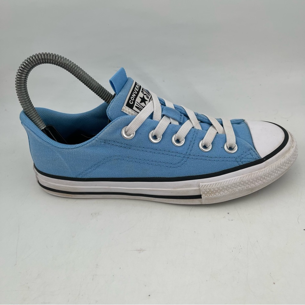Converse Chuck Taylor AS - SZ 3Y- Blue Canvas Low Top No-Ties Sneakers Shoes